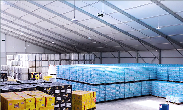 蘭州康師傅倉(cāng)庫(kù)篷房