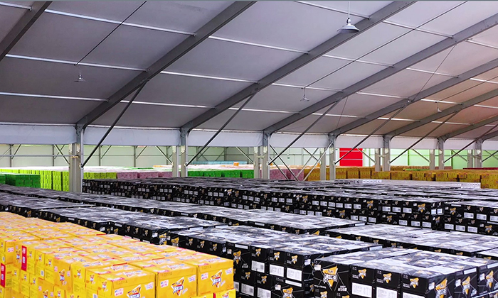 蘭州康師傅倉(cāng)庫(kù)篷房